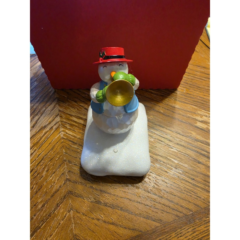 Hallmark The Snowman  Band Trumpet Tom Works Great